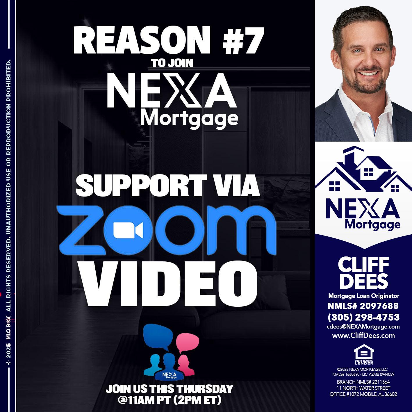 REASON 7 - Cliff Dees -Mortgage Loan Originator