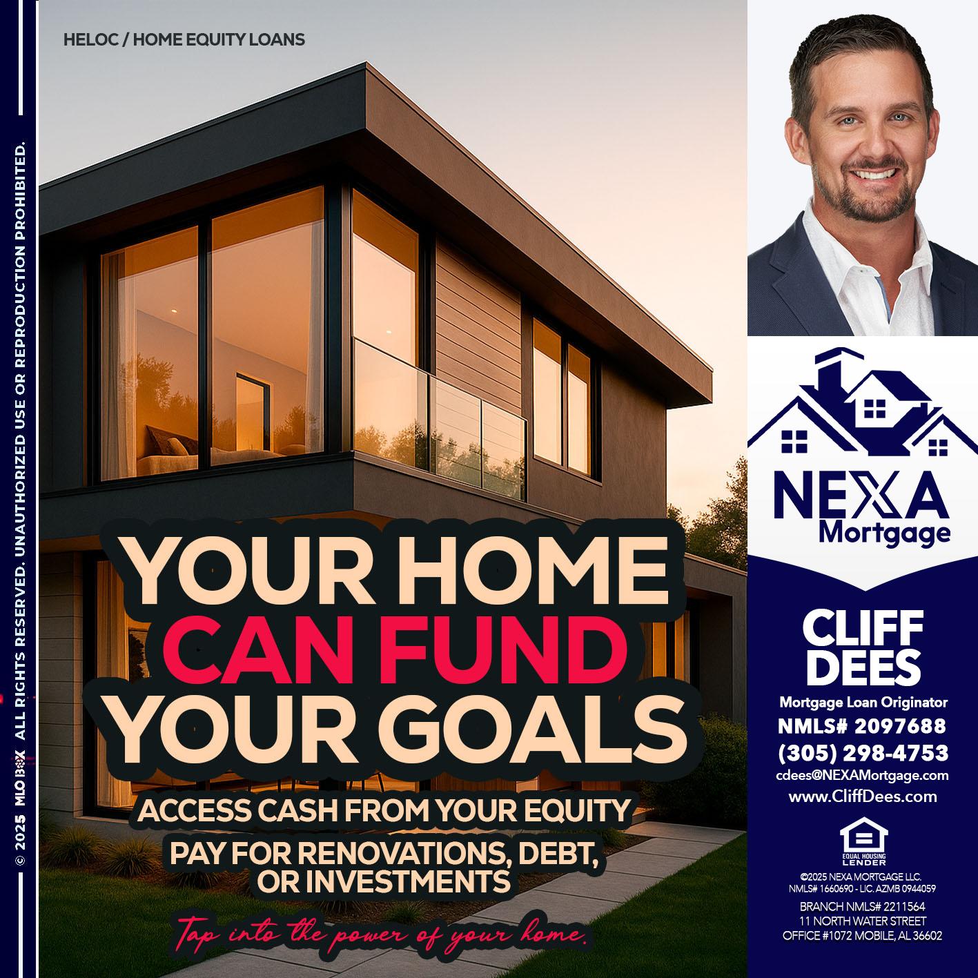 HELOC - Cliff Dees -Mortgage Loan Originator