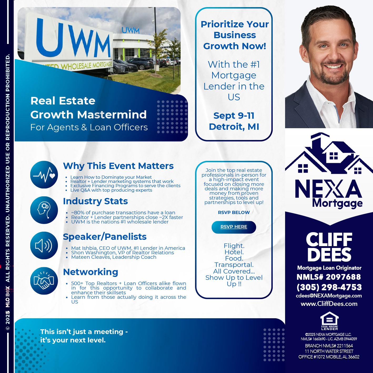 DETROIT TRIP - Cliff Dees -Mortgage Loan Originator