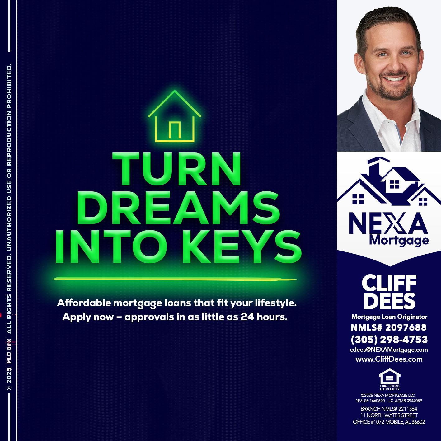turn dreams - Cliff Dees -Mortgage Loan Originator