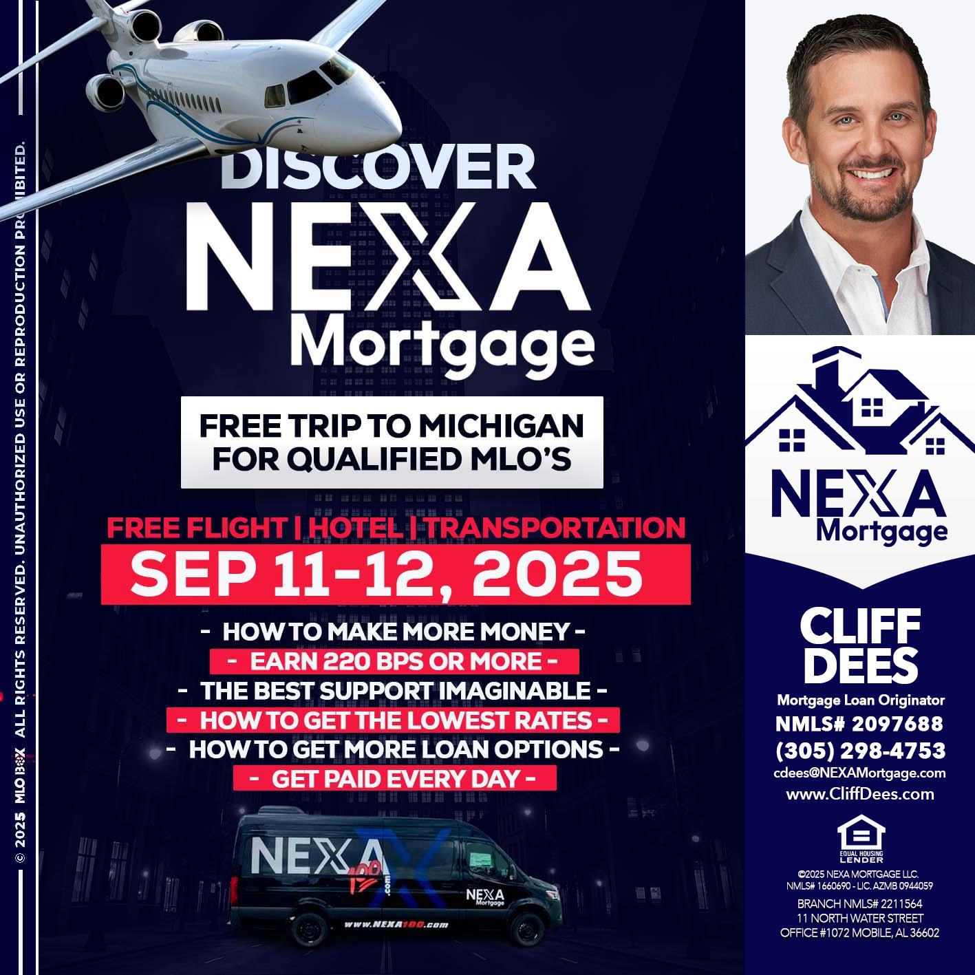 DISCOVER NEXA MORTGAGE - Cliff Dees -Mortgage Loan Originator