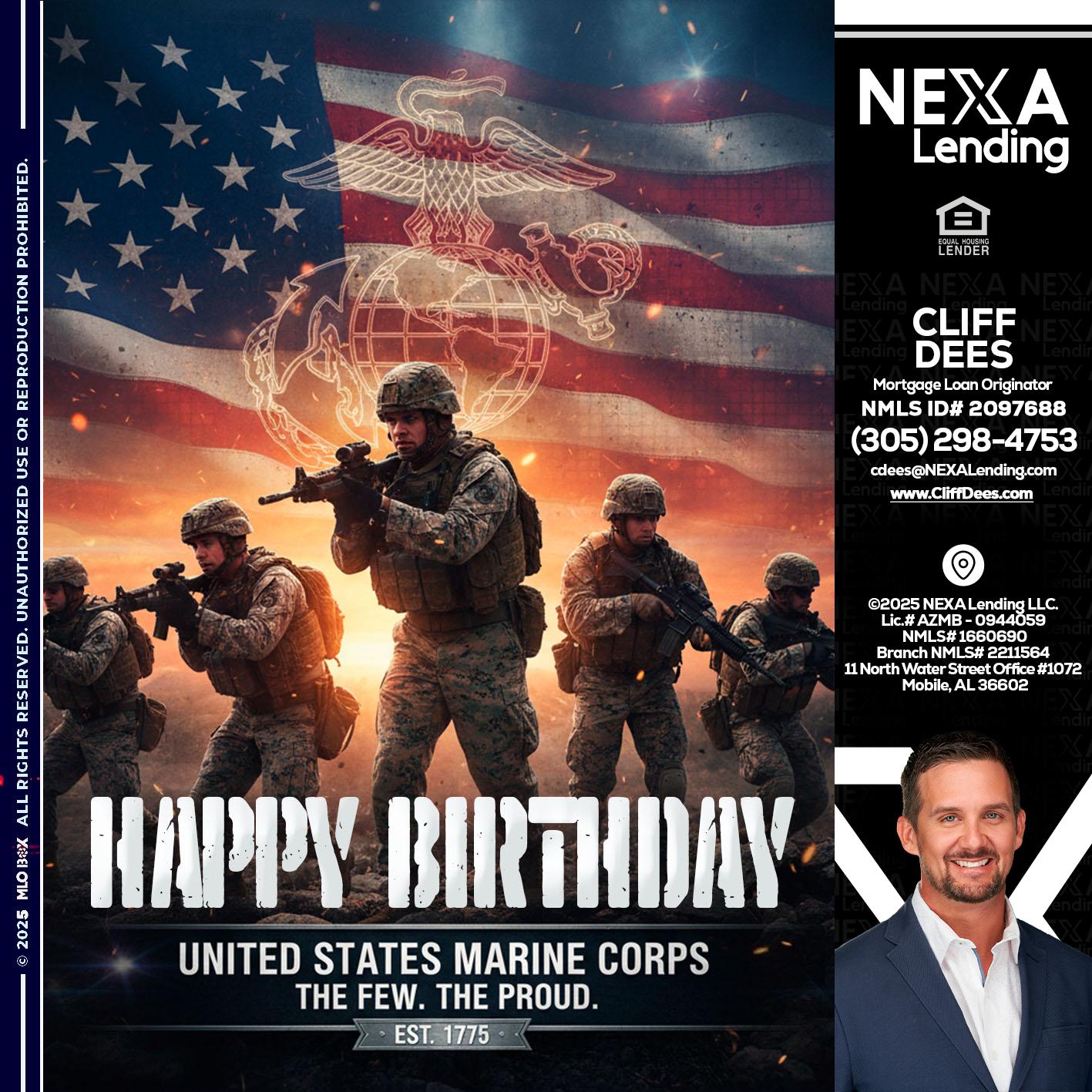 happy birthday - Cliff Dees -Mortgage Loan Originator