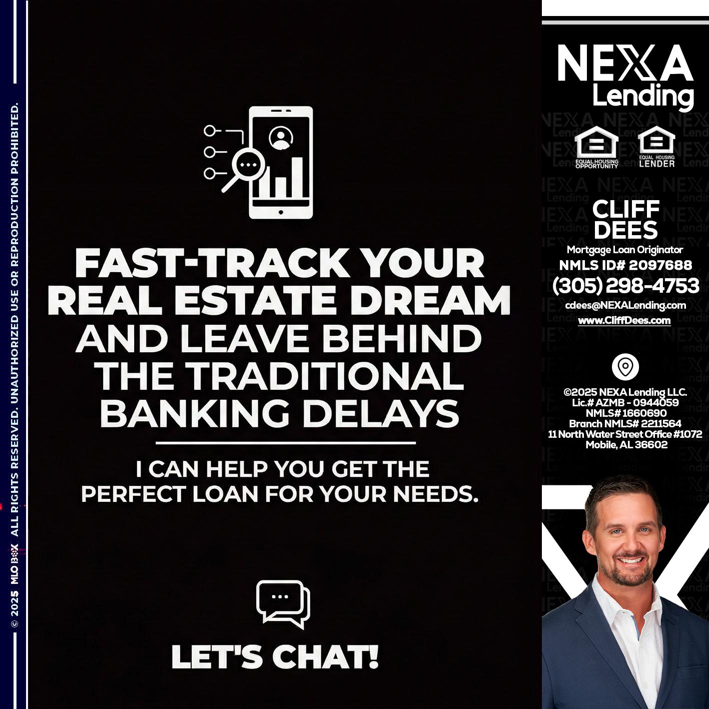 FAST TRACK - Cliff Dees -Mortgage Loan Originator