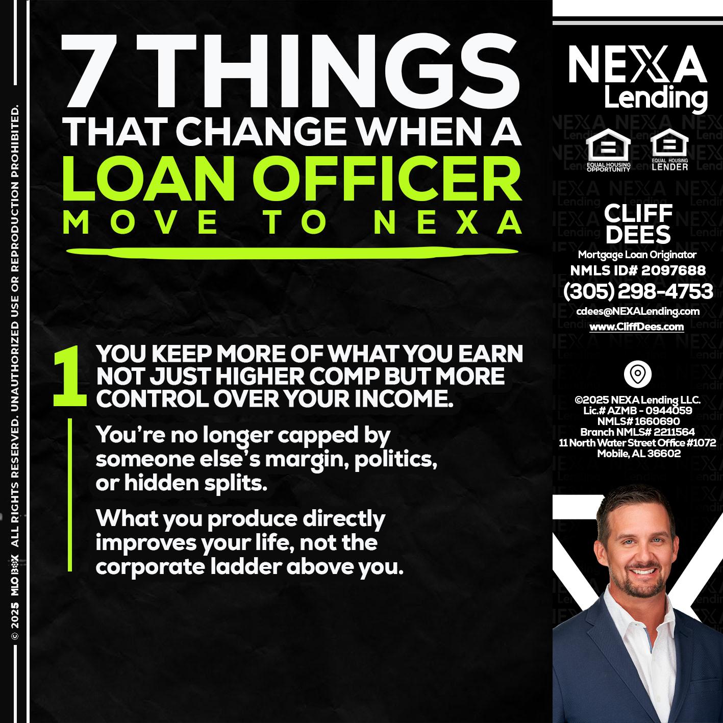 7 THINGS (1) - Cliff Dees -Mortgage Loan Originator