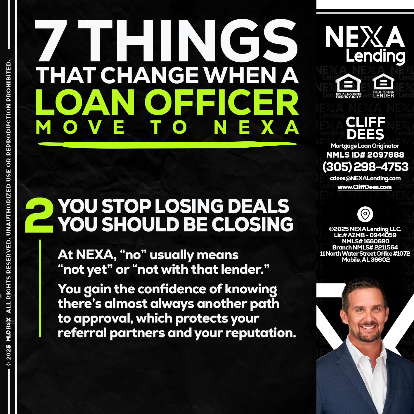 7 THINGS (2) - Cliff Dees -Mortgage Loan Originator