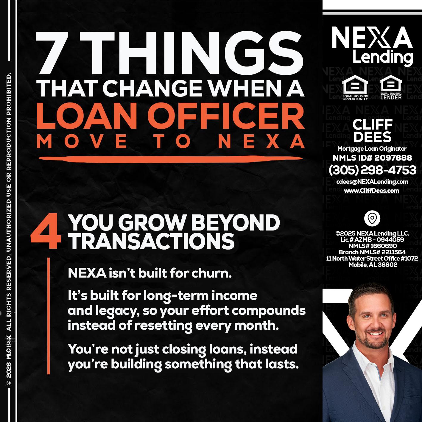7 THINGS (4) - Cliff Dees -Mortgage Loan Originator