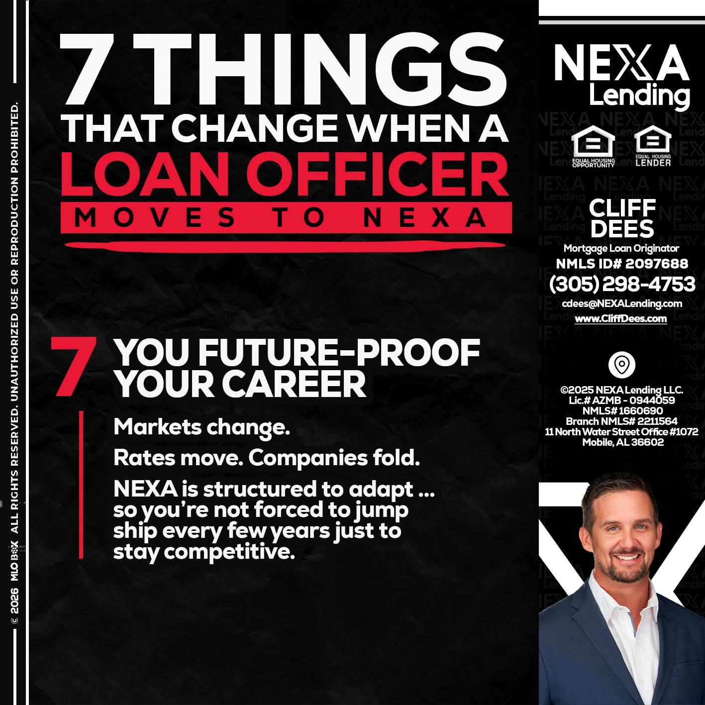 7 THINGS (7) - Cliff Dees -Mortgage Loan Originator