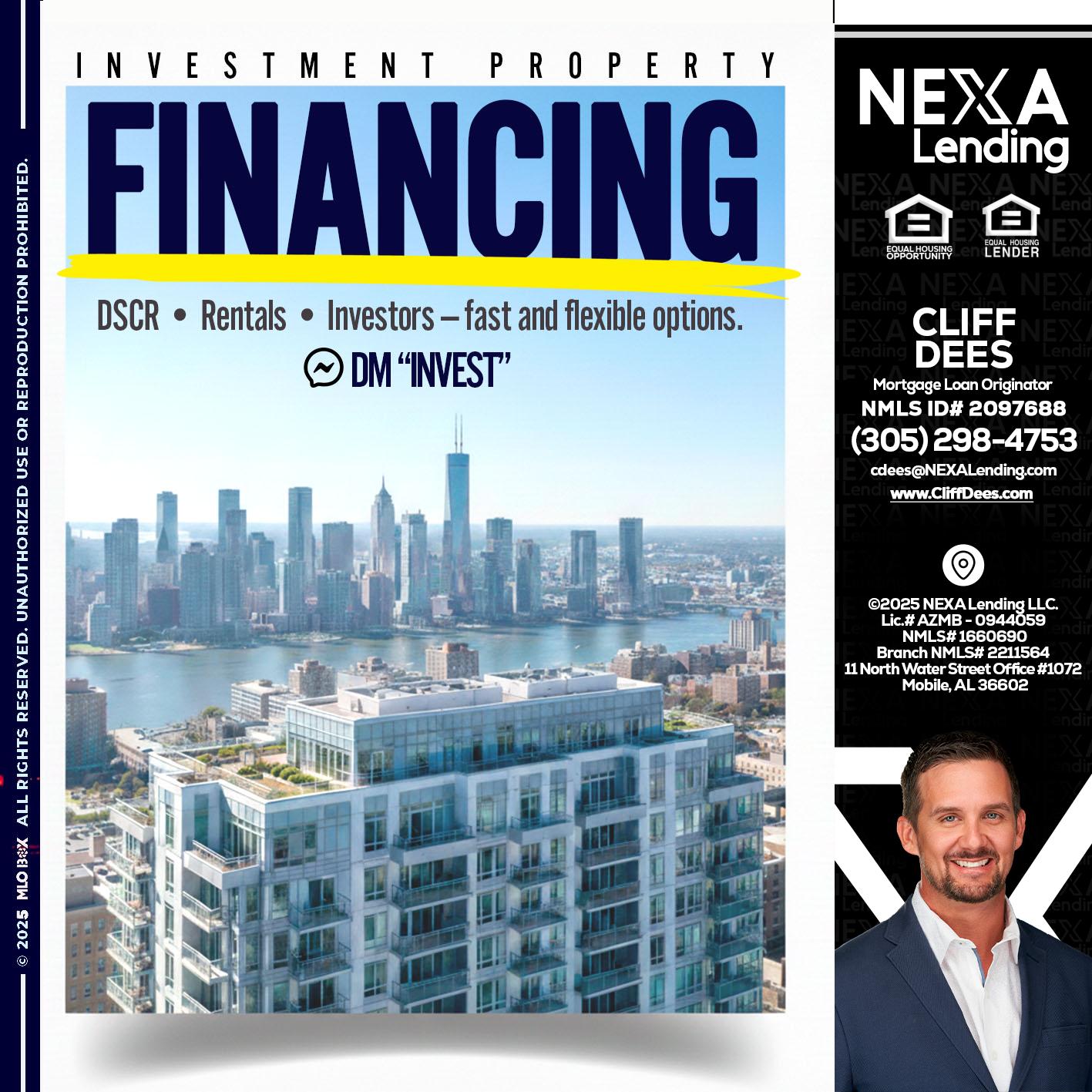 FINANCING - Cliff Dees -Mortgage Loan Originator