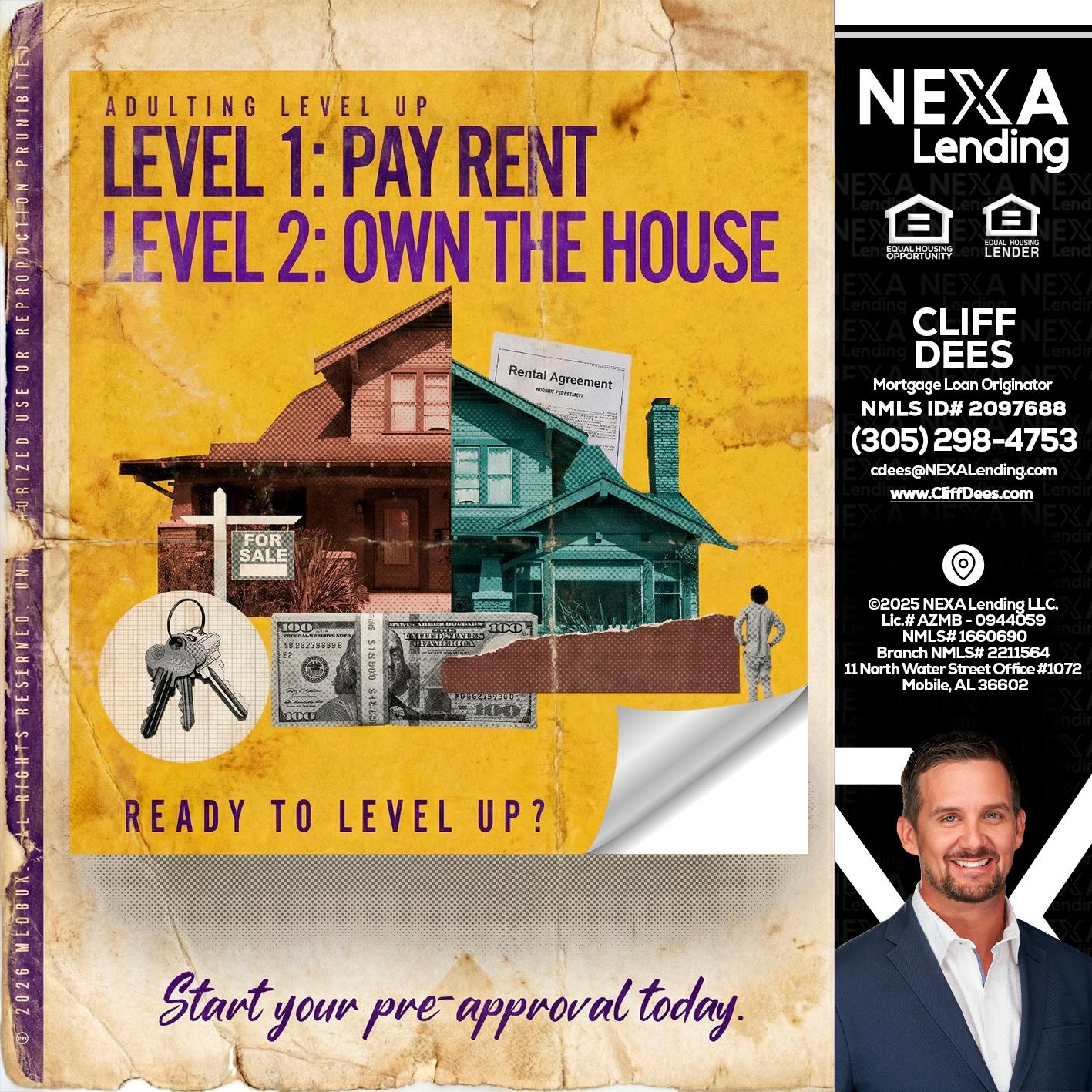 LEVEL 1 - Cliff Dees -Mortgage Loan Originator