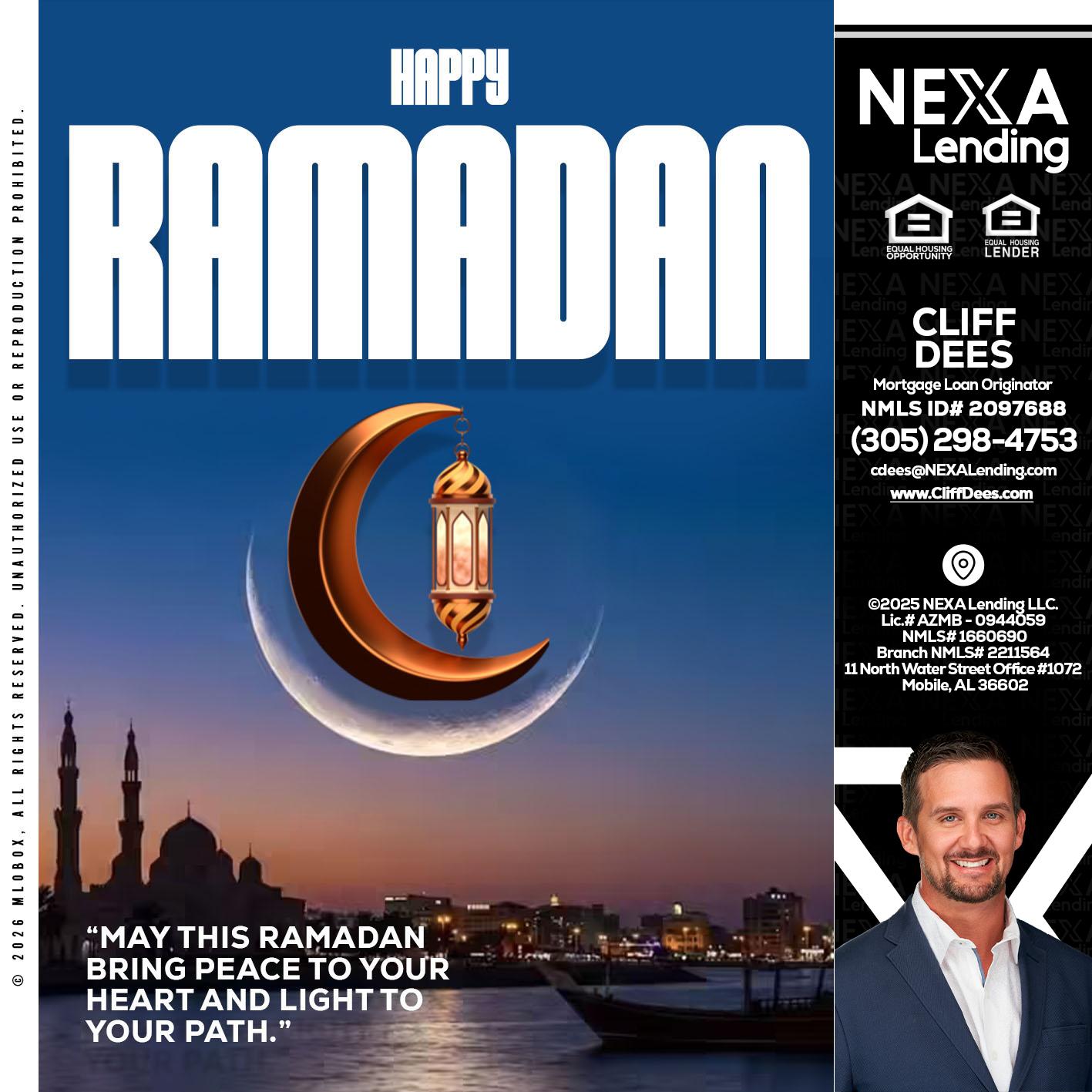 RAMADAN - Cliff Dees -Mortgage Loan Originator