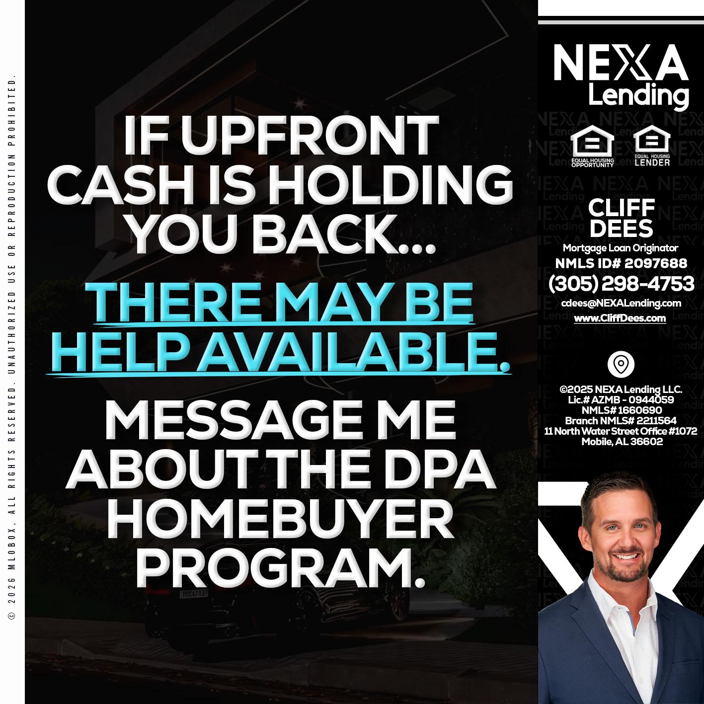 IF UPFRONT - Cliff Dees -Mortgage Loan Originator