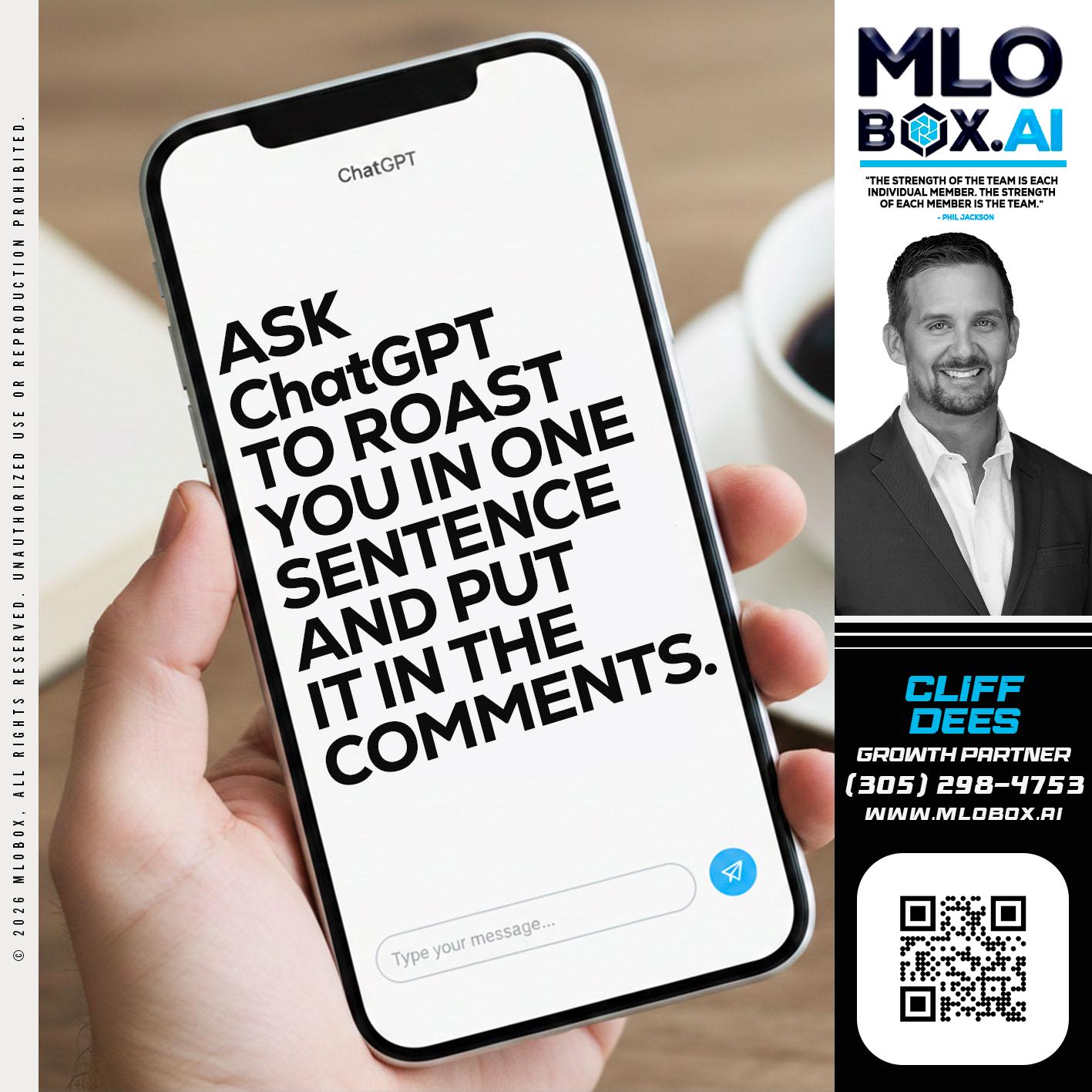 ASK CHAT GPT - Cliff Dees -Mortgage Loan Originator