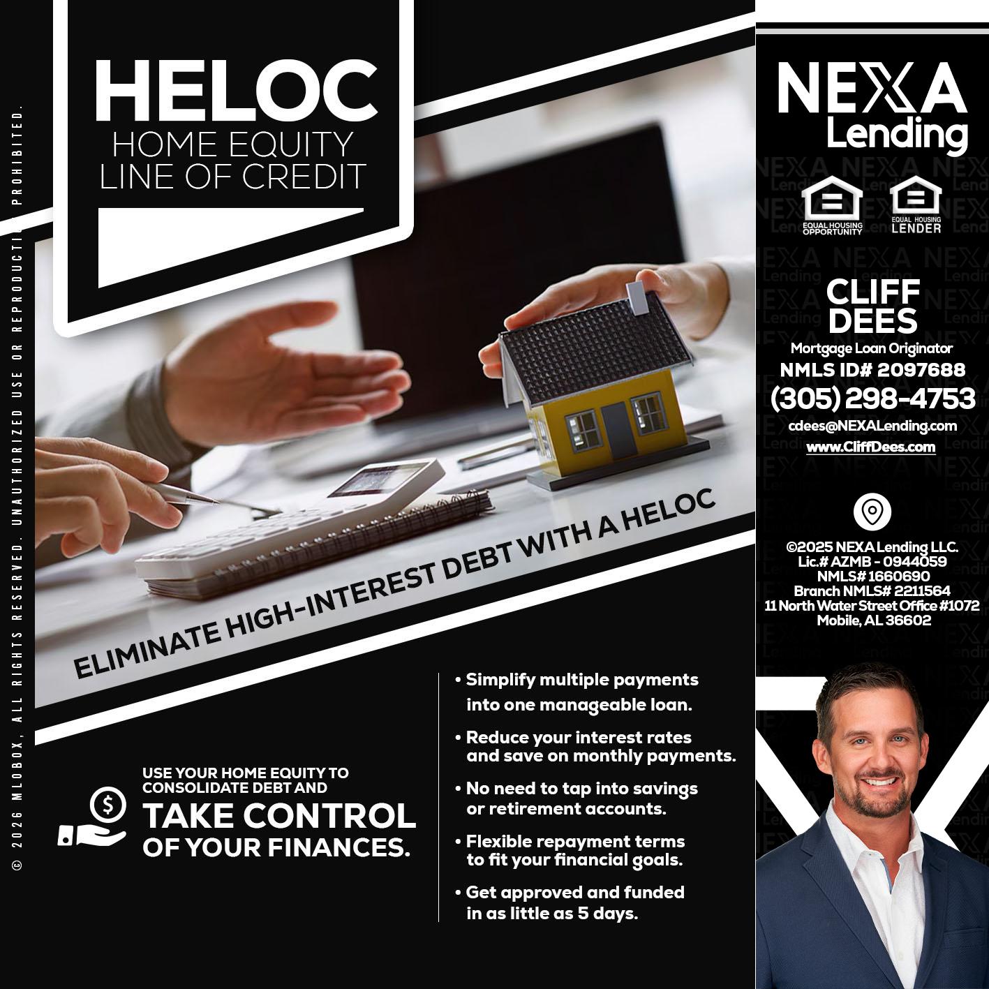 HELOC - Cliff Dees -Mortgage Loan Originator
