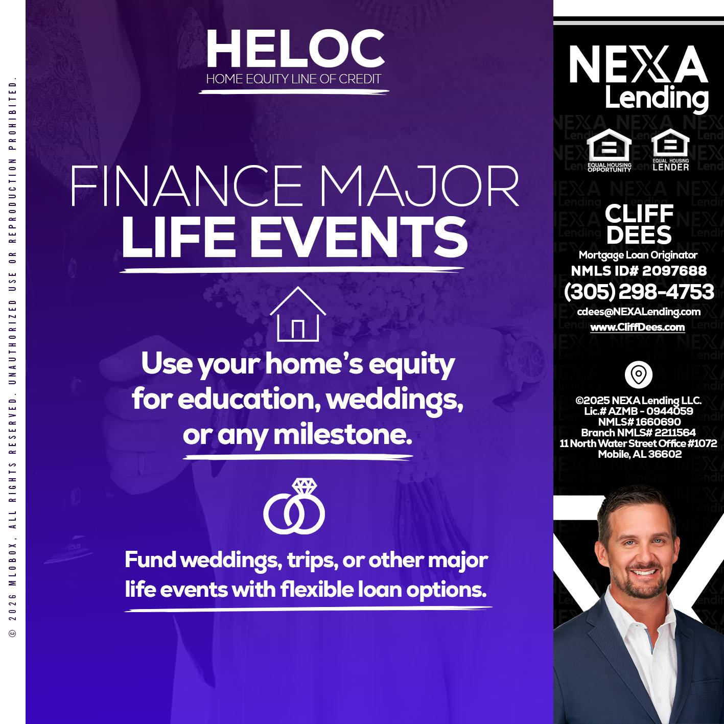 HELOC - Cliff Dees -Mortgage Loan Originator