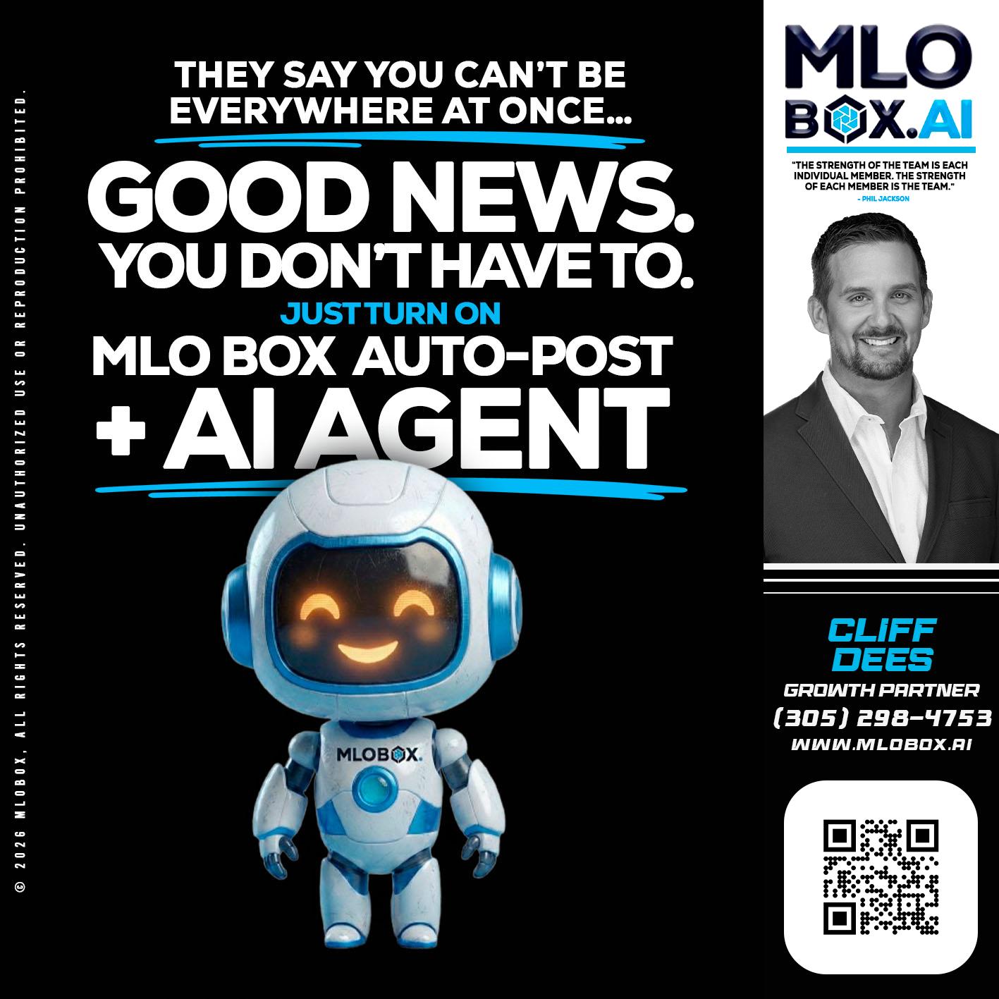 GOOD NEWS - Cliff Dees -Mortgage Loan Originator