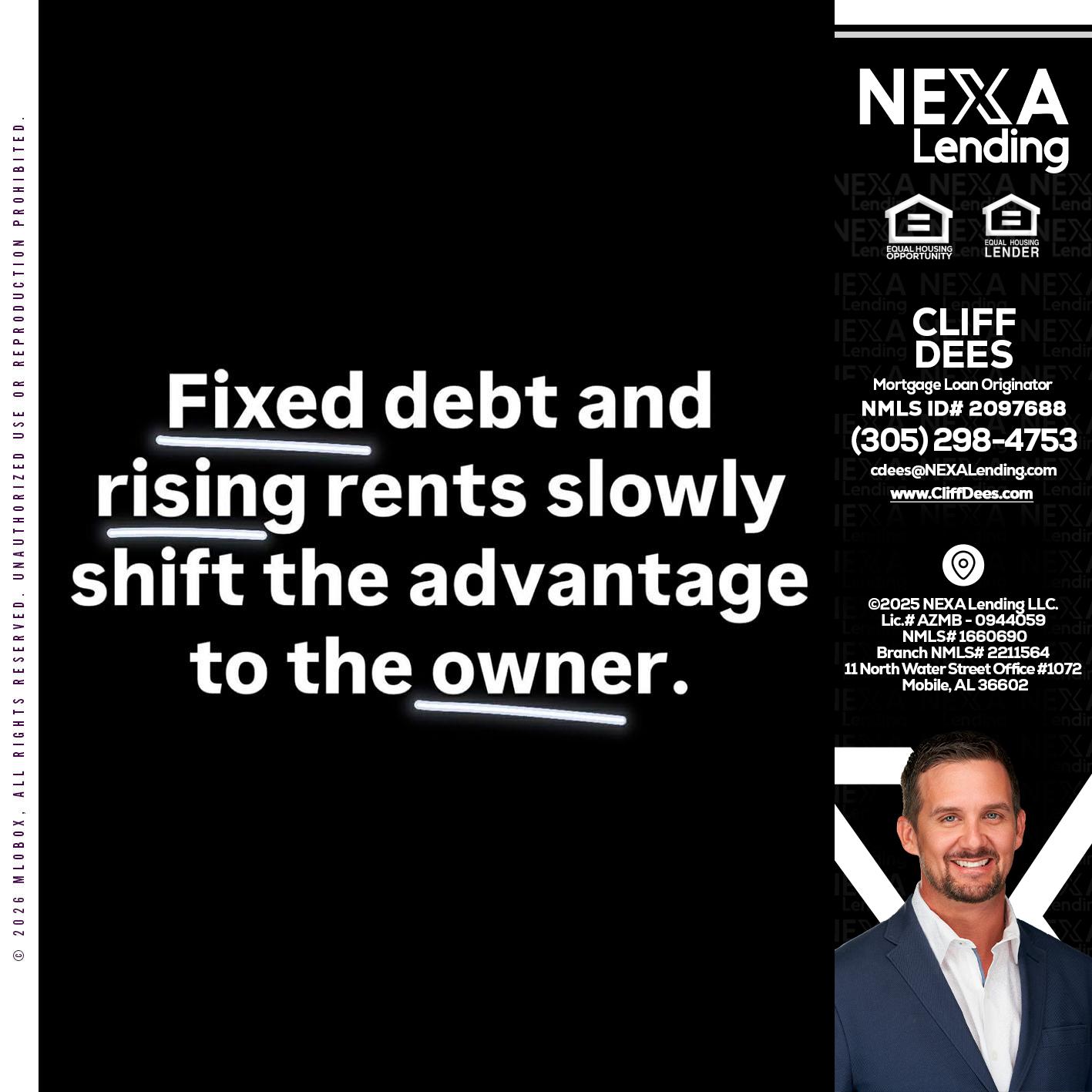 FIXED DEBT - Cliff Dees -Mortgage Loan Originator