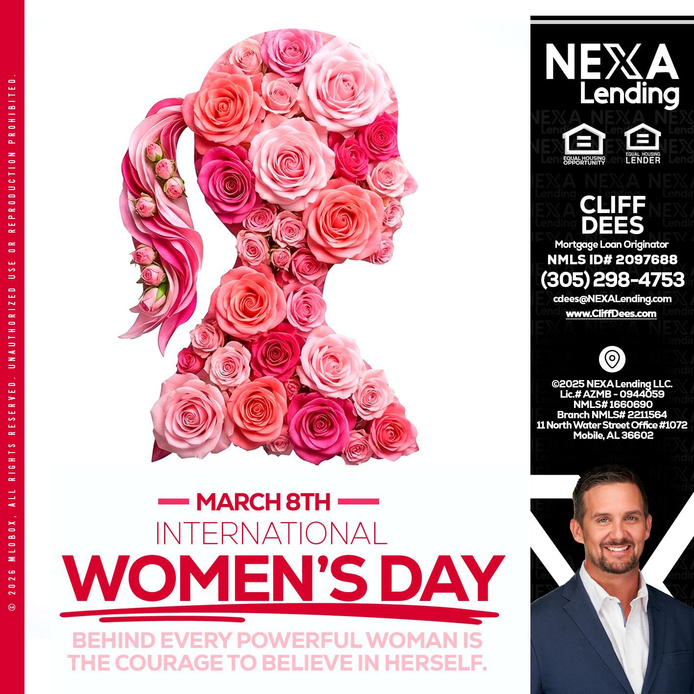 MARCH 8TH - Cliff Dees -Mortgage Loan Originator