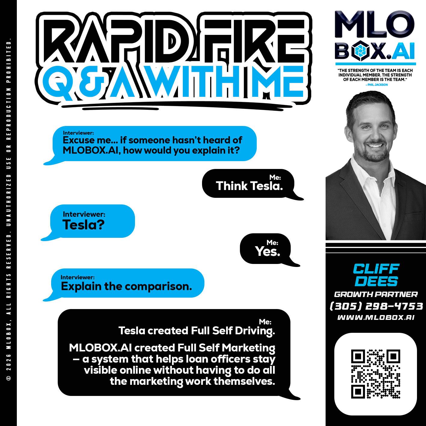RAPID FIRE Q&A - Cliff Dees -Mortgage Loan Originator