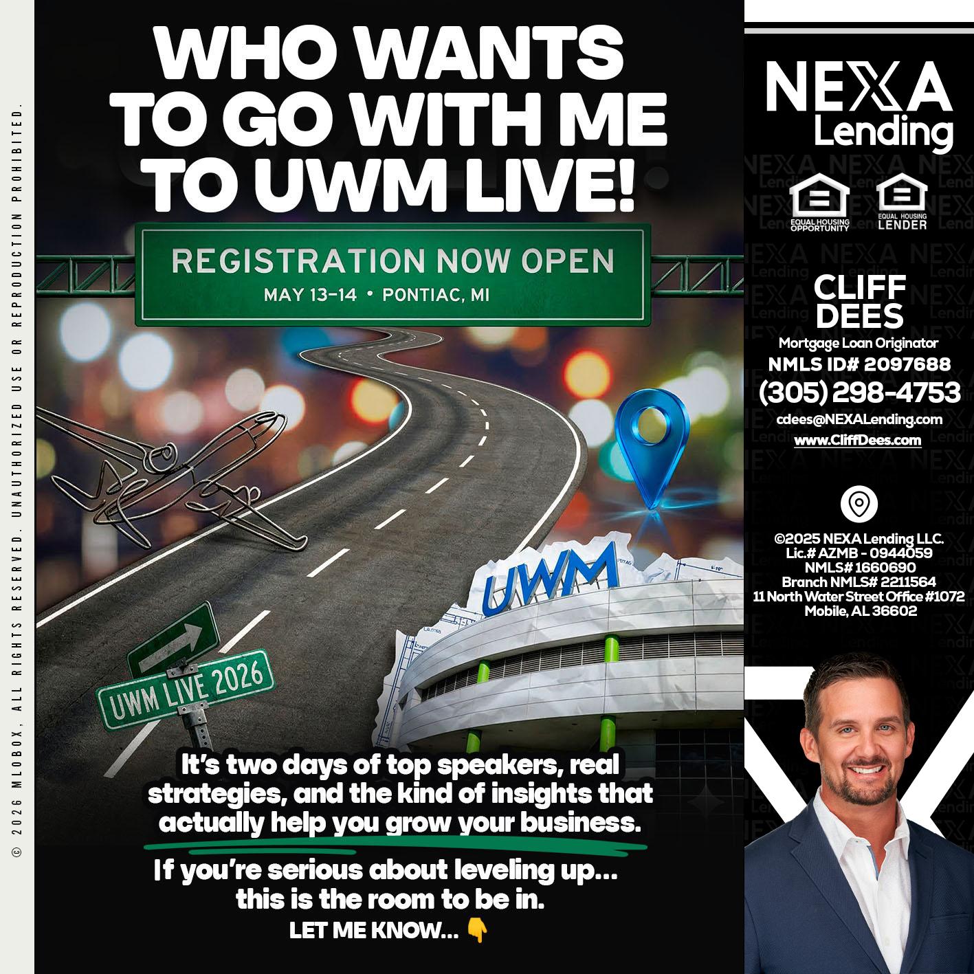 WHO WANTS - Cliff Dees -Mortgage Loan Originator