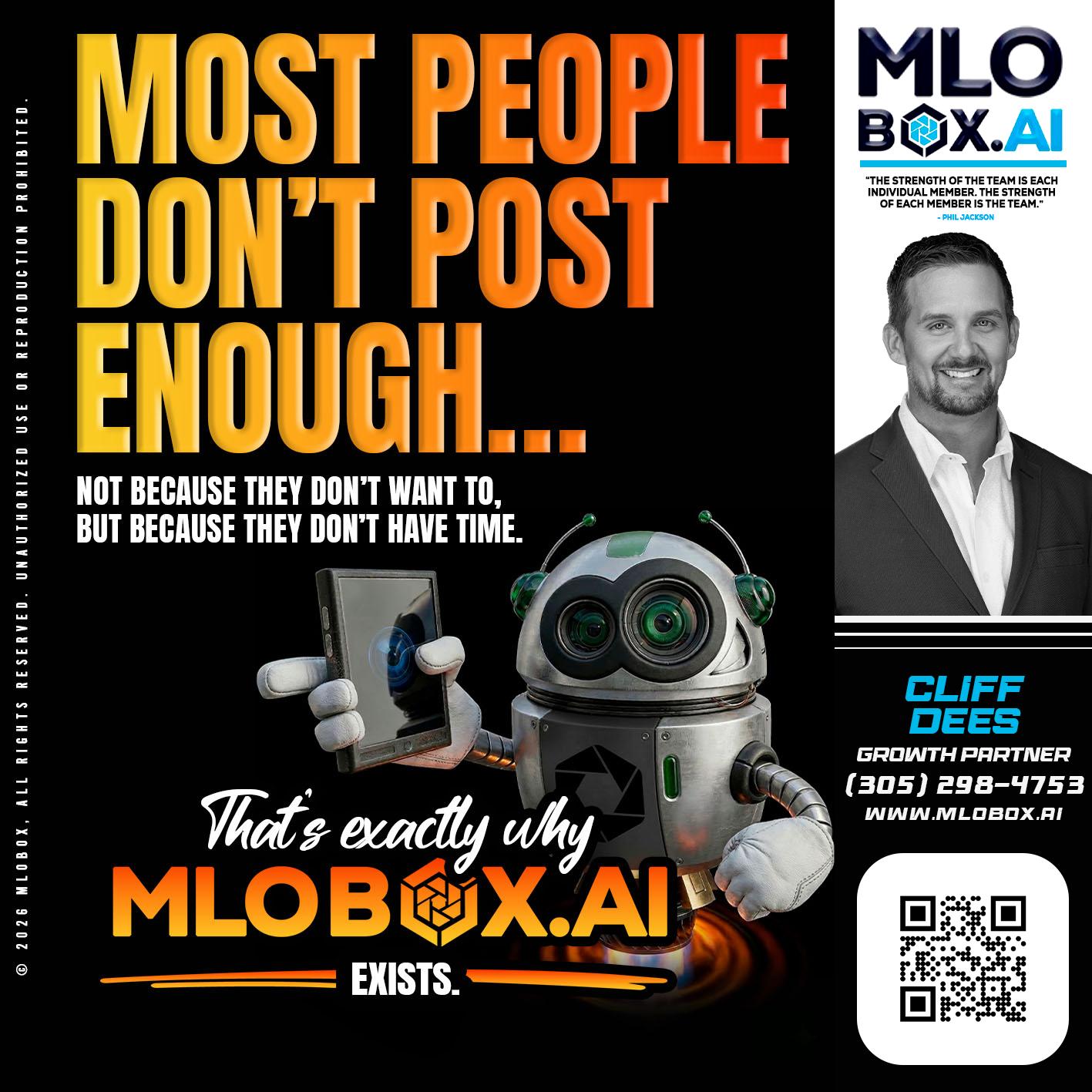 most people - Cliff Dees -Mortgage Loan Originator