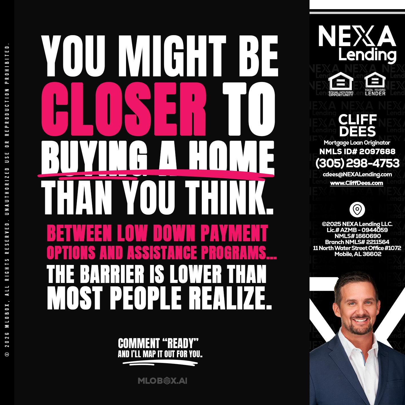 YOU MIGHT BE - Cliff Dees -Mortgage Loan Originator