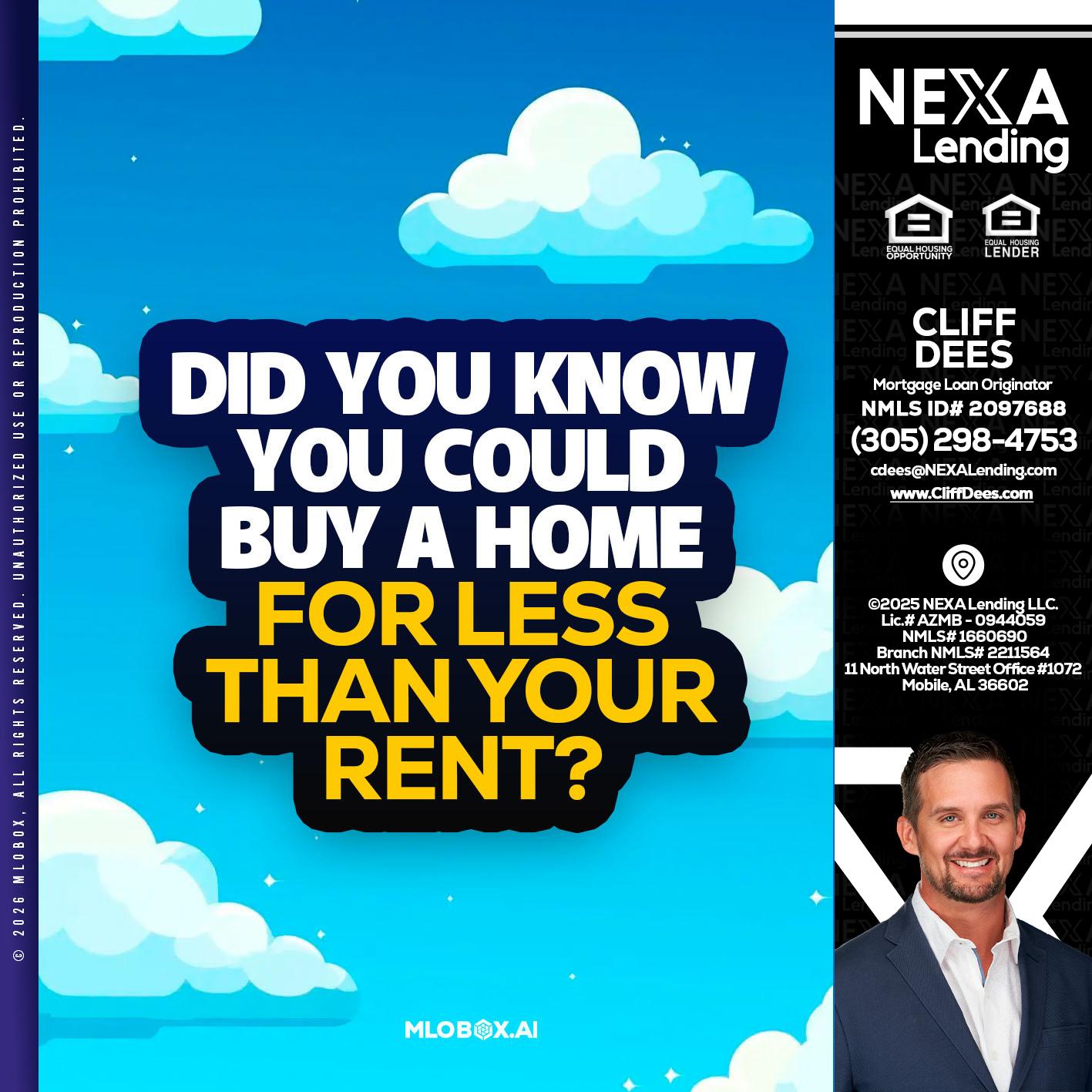 DID YOU KNOW - Cliff Dees -Mortgage Loan Originator