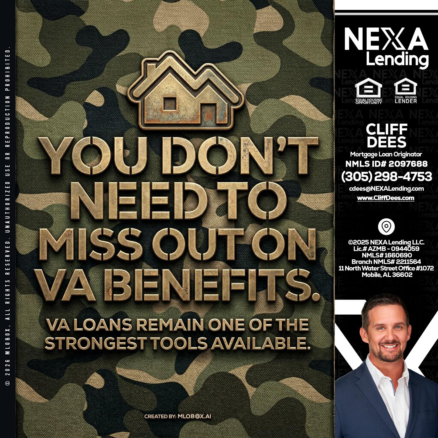 you don't need - Cliff Dees -Mortgage Loan Originator