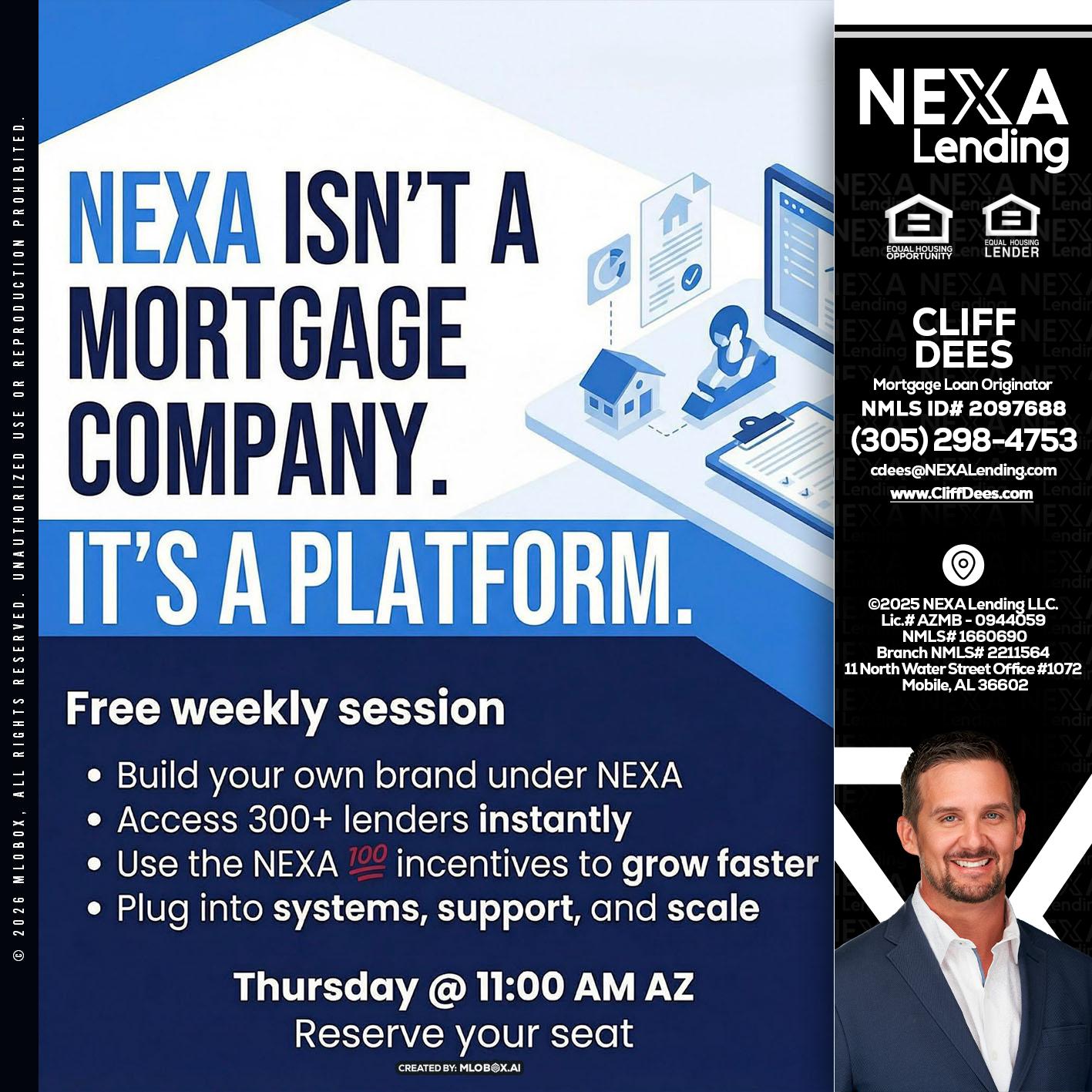 NEXA ISNT - Cliff Dees -Mortgage Loan Originator
