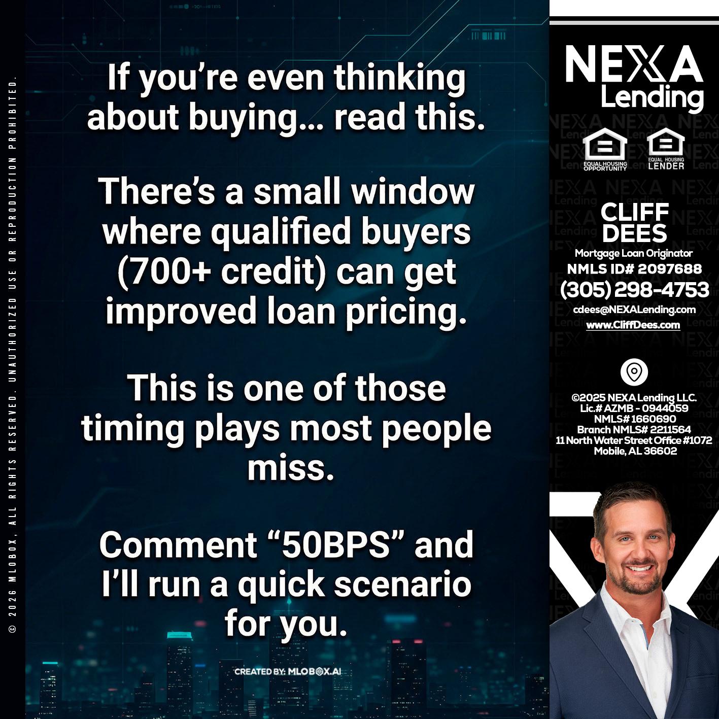 IF YOU EVER - Cliff Dees -Mortgage Loan Originator