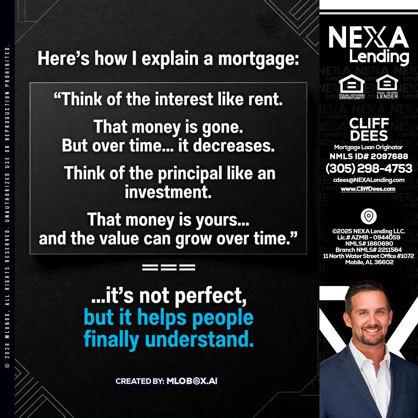 HERES NOW - Cliff Dees -Mortgage Loan Originator