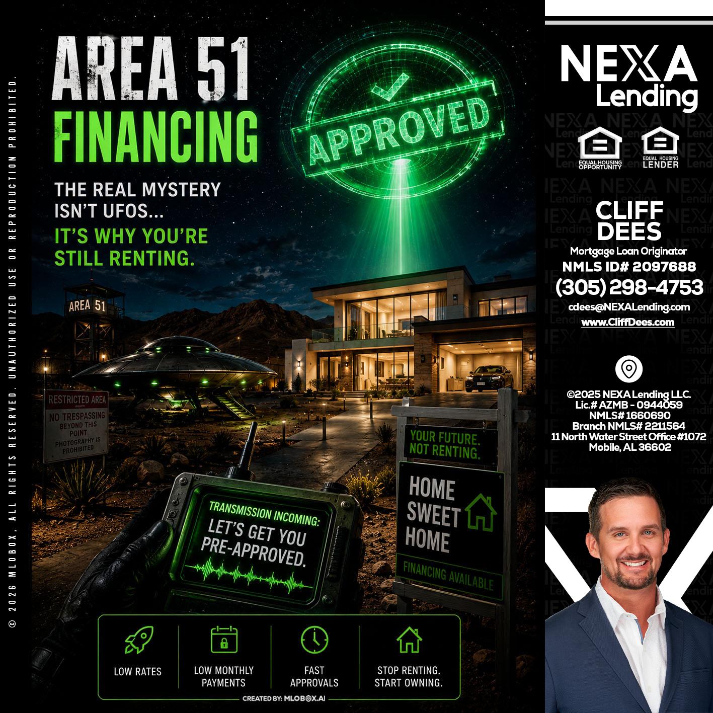 AREA 51 - Cliff Dees -Mortgage Loan Originator