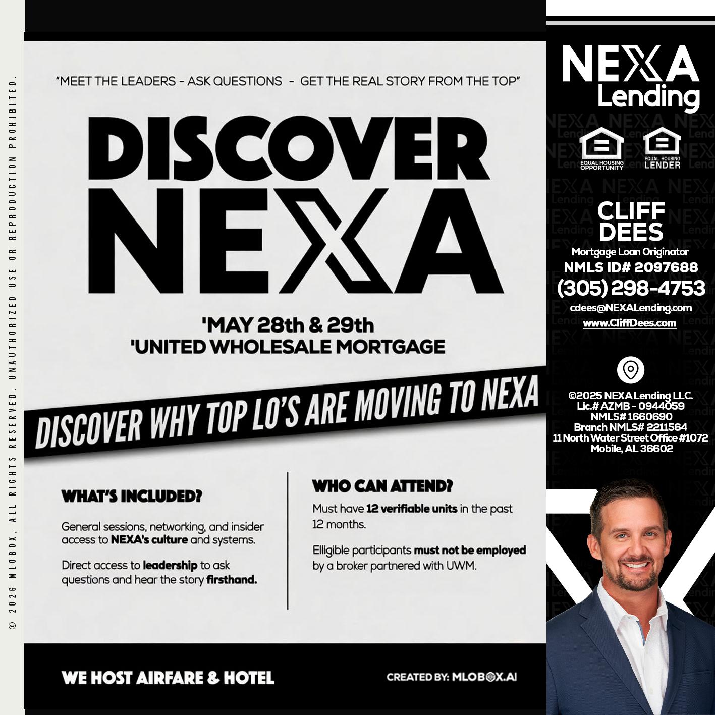 DISCOVER NEXA - Cliff Dees -Mortgage Loan Originator