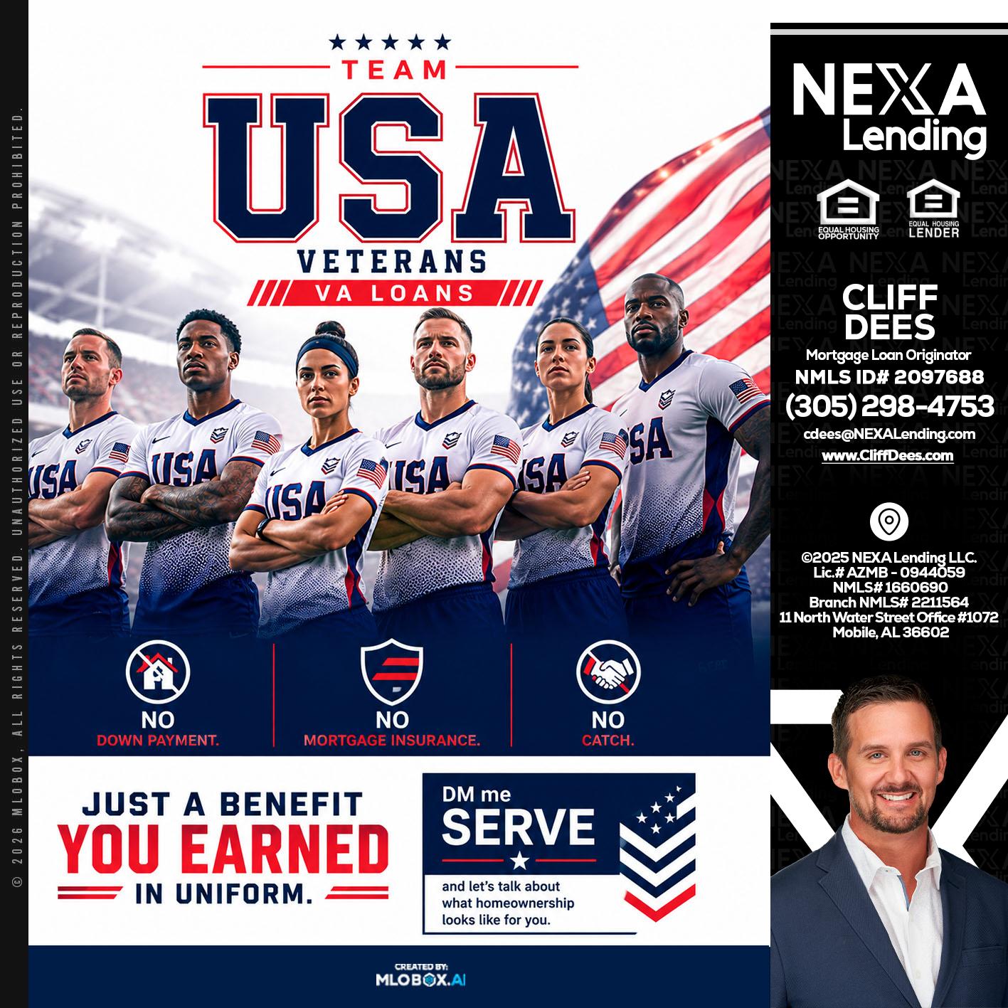 USA TEAM - Cliff Dees -Mortgage Loan Originator