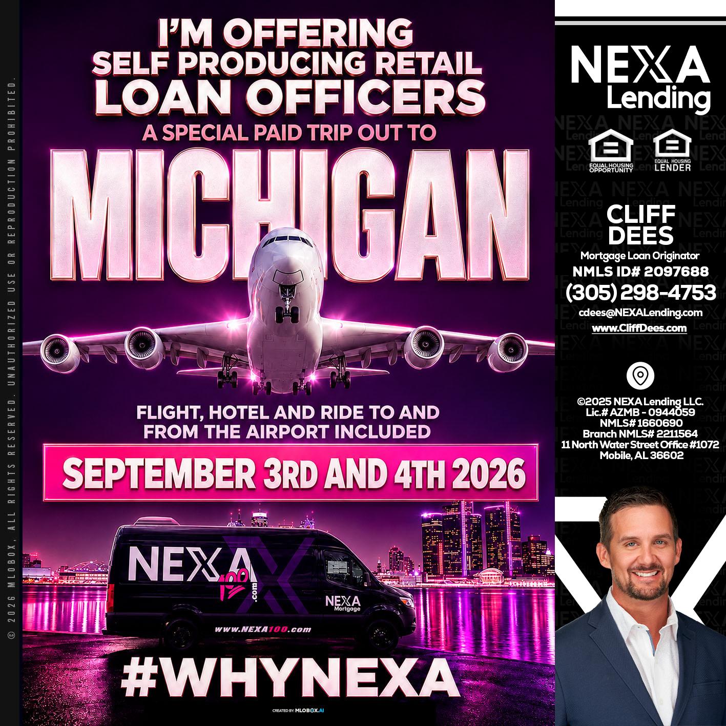 MICHIGAN TRIP - Cliff Dees -Mortgage Loan Originator